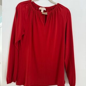 Michael Kors Red Orange Blouse
